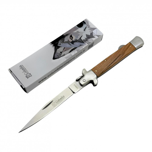 Columbia KO32D Ahşap Detaylı Metal Sap İtalyan Usulü Çakı
